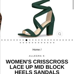 Women’s Crisscross Lace up Heels